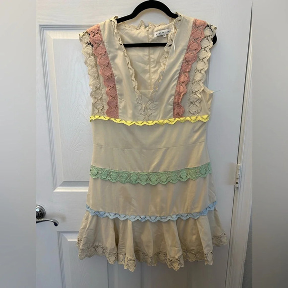 Endless rose color lock trim mini dress - Picture 3 of 6